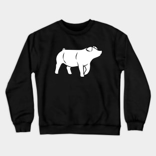 Pig Silhouette 1 - NOT FOR RESALE WITHOUT PERMISSION Crewneck Sweatshirt